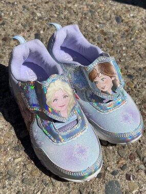 Disney Purple Holographic Frozen Character Sneakers